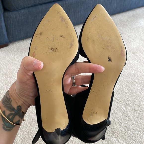 JOE’S 3 1/2 inch black suede heels - Picture 7 of 11